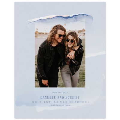 Sweet Blue Wedding Digital Save the Date - Balla Photo