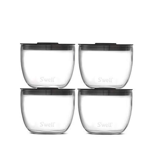 S'well 12814-B19-39300 Eats 2-IN-1 Nesting Food Bowls, 14oz, Clear
