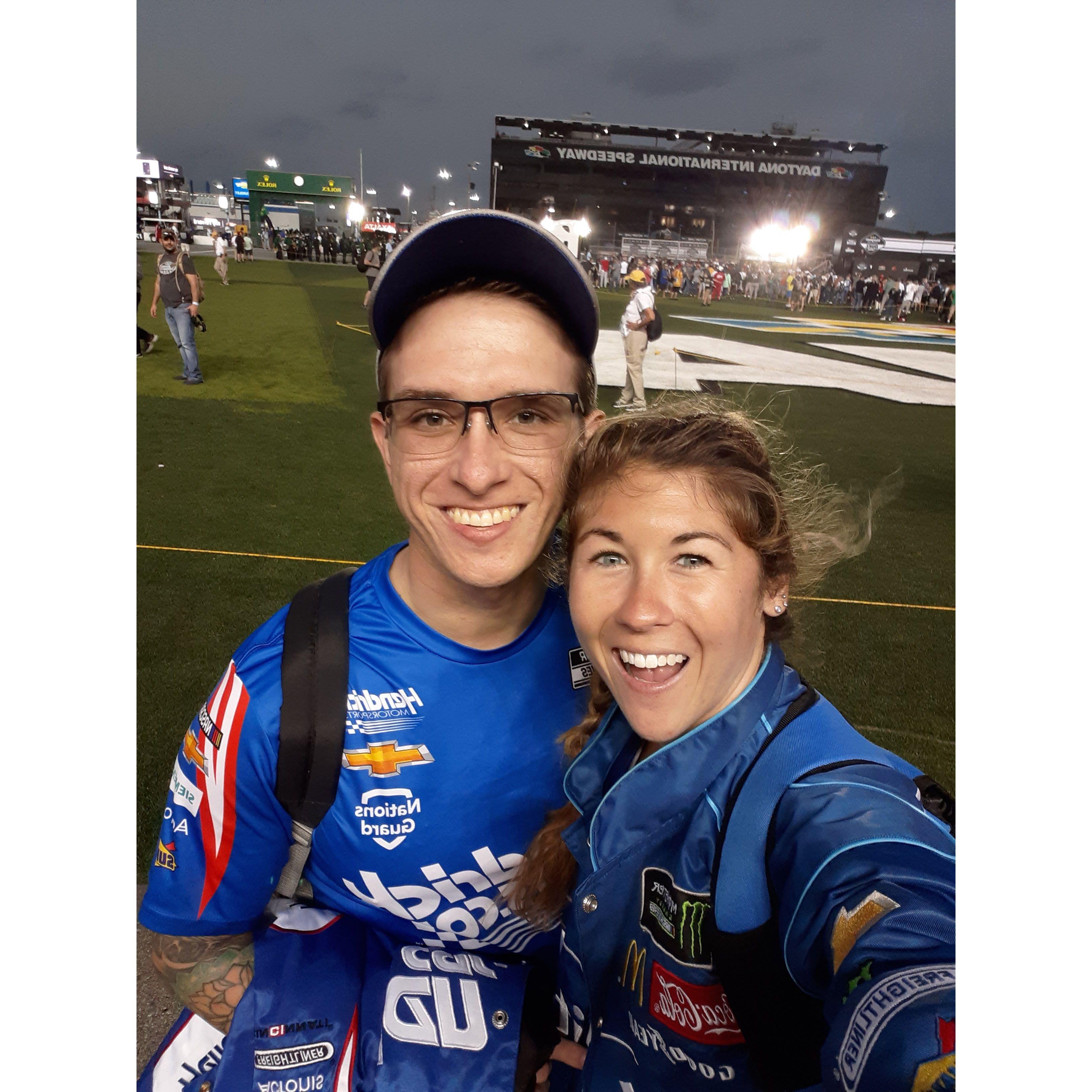 Sydney goes to her first NASCAR race!