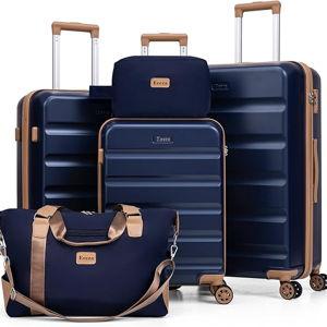 Luggage Set (5 Piece) (Royal Blue)