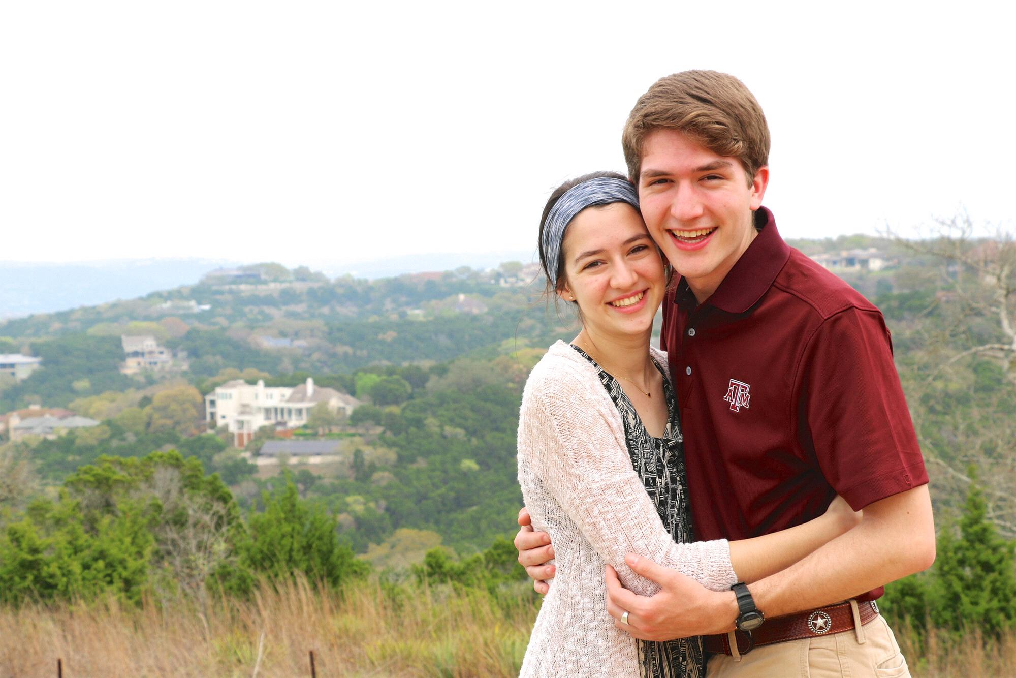 Austin, TX
Just a couple days after we started dating. Yes, we do look like infants.