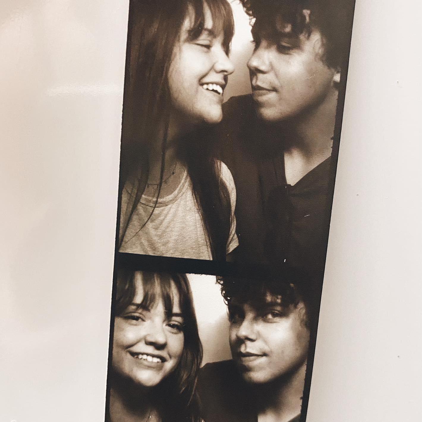 Taken in an old photo booth on the lower level of Pike's Place Market during our first trip to Seattle.