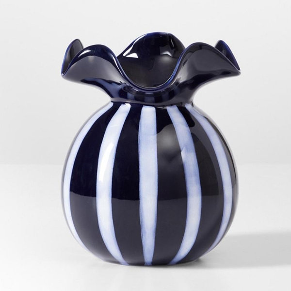 Ceramic Ruffle Vase