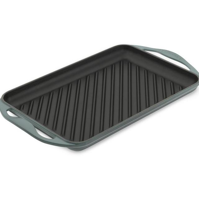 Le Creuset Cast-Iron Rectangular Skinny Grill, Ocean