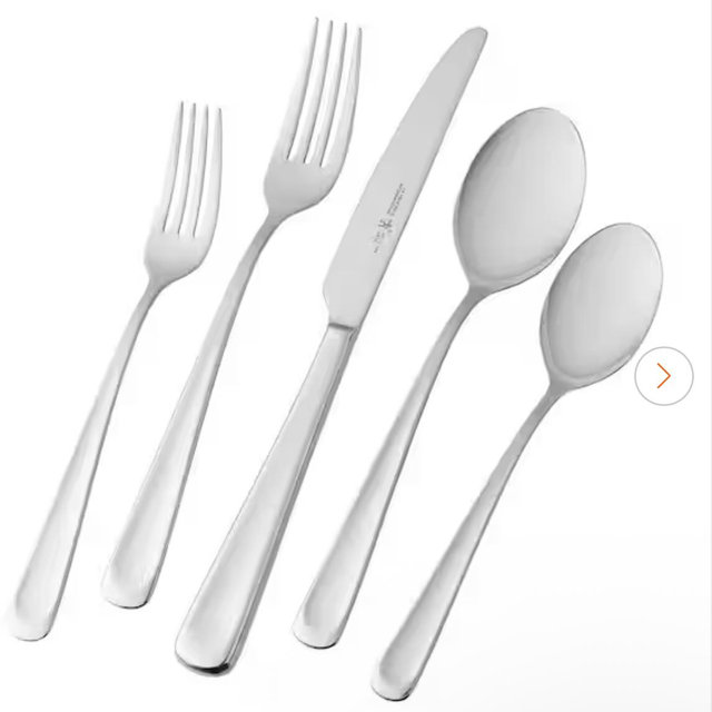 J.A. HENCKELS INTERNATIONAL Silvano 45-Piece 18/10 Stainless Steel Flatware Set (Service for 8) 22552-345