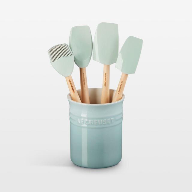 Le Creuset ® Craft Series Sea Salt 5-Piece Utensil Set with Crock