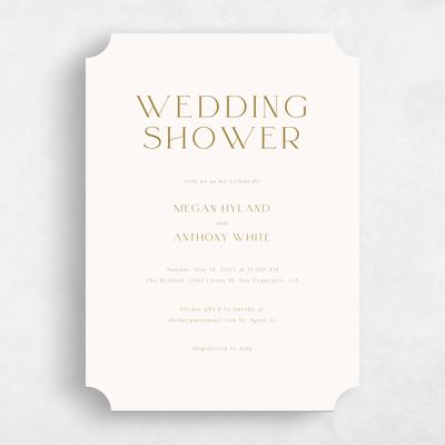 Ticket Wedding Wedding Shower Invitation - Hodgson