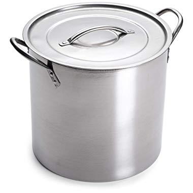 IMUSA USA L300-40317 Stainless Steel Stock Pot 20-Quart, Silver
