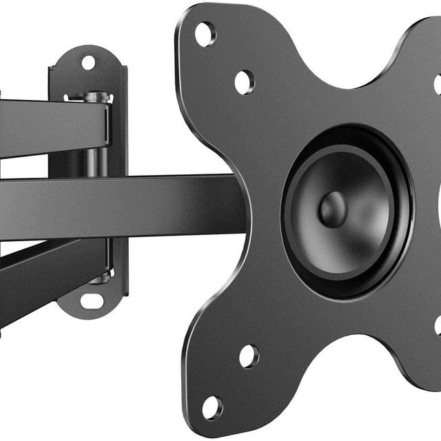 PERLESMITH Full Motion TV Wall Mount Bracket for Most 13-30 inch TVs and Monitors, Flat and Curved TVs up to 33lbs, Wall Mount TV Bracket, Tilt Swivel and 14-inch Extension, Max VESA 100x100mm, PSXSF2