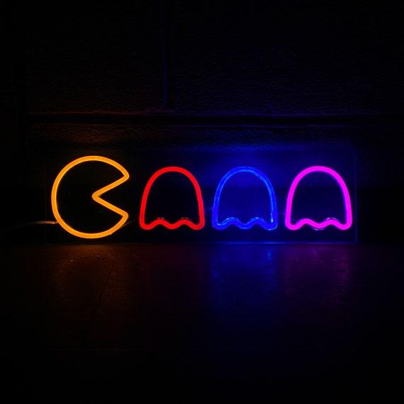 First Floor Game Room - PacMan Neon Sign