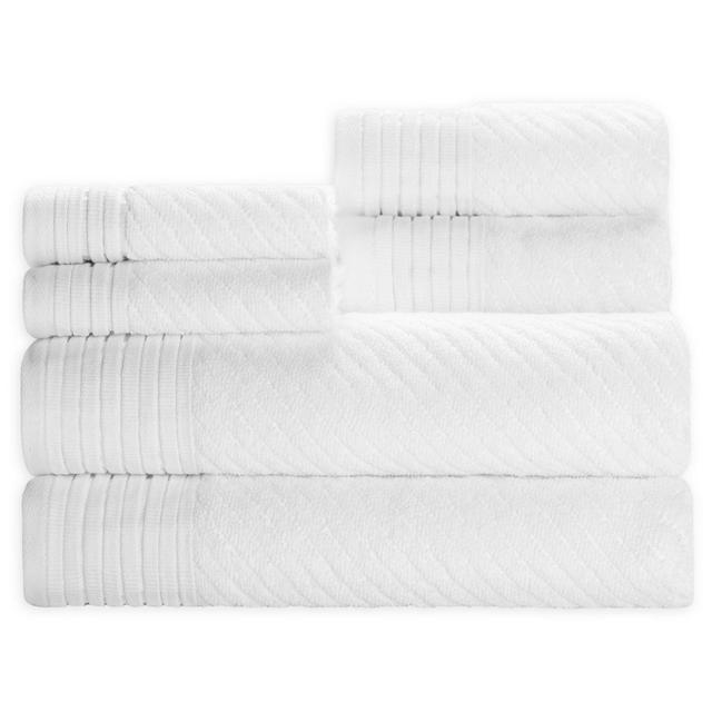 Beacon 6-Piece Bath Towel Set in White