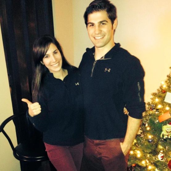 Twinning! Adam and MJ love to be goofy together.