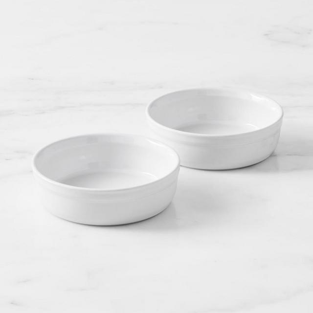 Emile Henry French Ceramic Crème Brûlée Shallow Ramekins, Set of 2