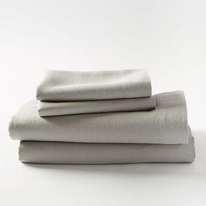 Belgian Linen Sheet Set, Queen, Platinum