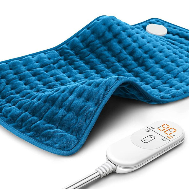 Heating Pad for Back Pain Relief, Electric Heating Pads for Cramps/Abdomen/Waist/Shoulder with 6 Heat Settings and Auto-Off, Moist/Dry Heat pad, Christmas Gifts for Women Men Mom Dad, 12" x 24"