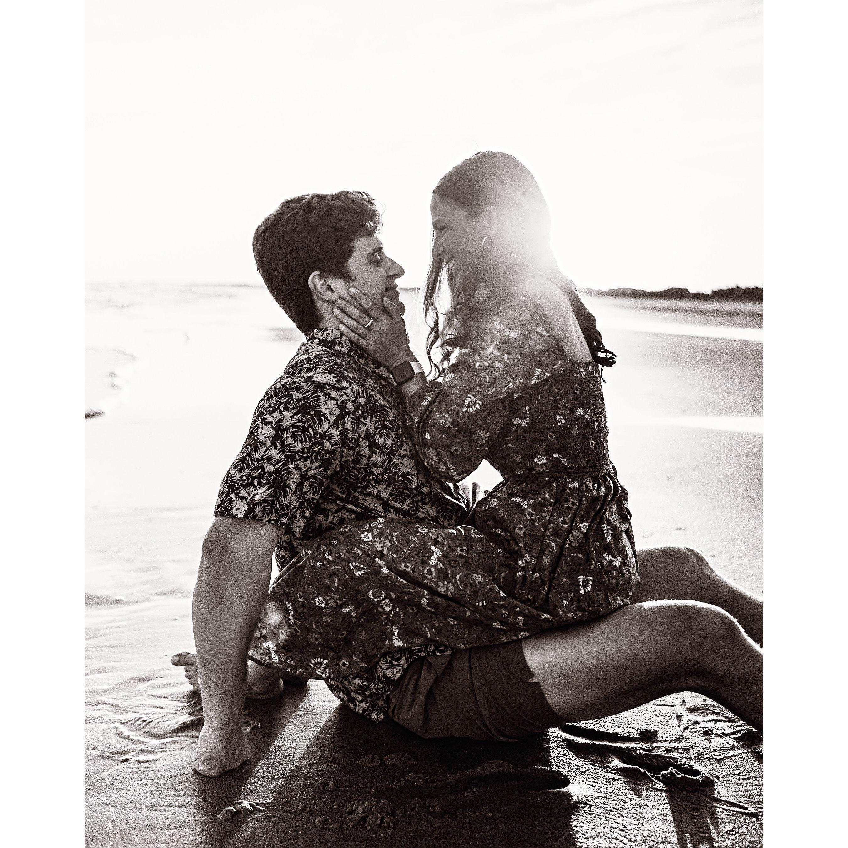 Romantic photo shoot on the Isle of Palms beach!