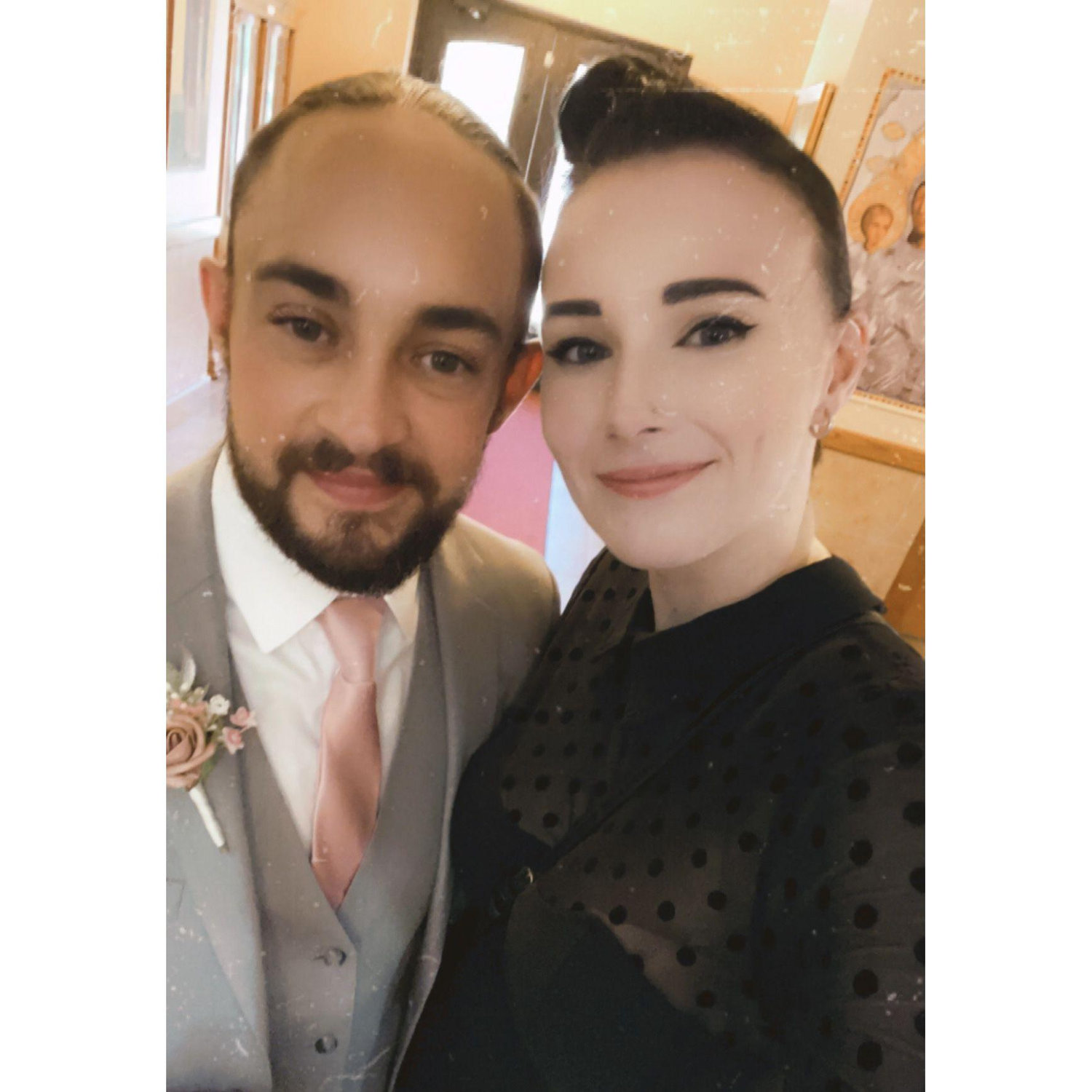At Joey's (Corey's brother) Wedding