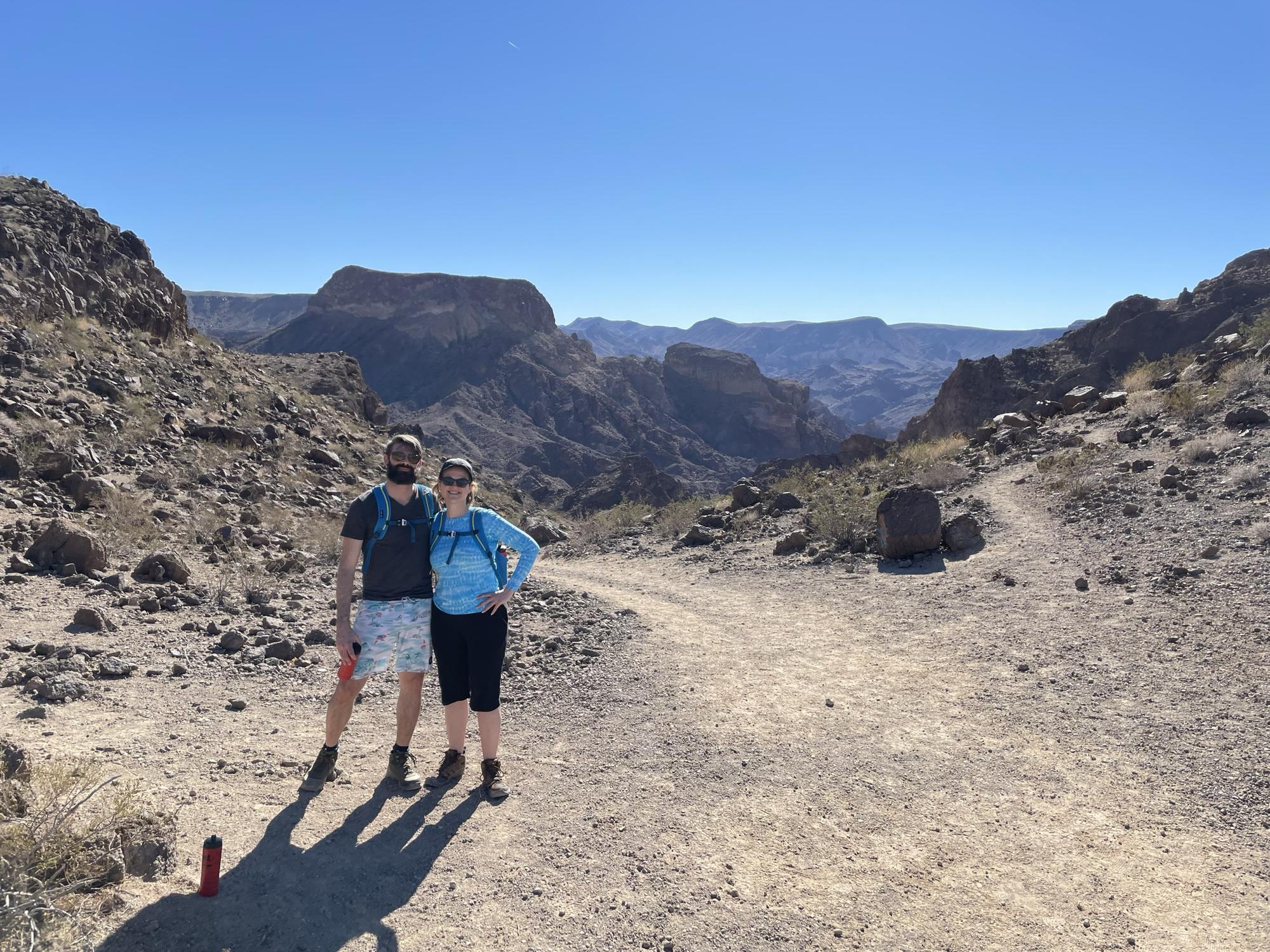 Hiking in the Mojave Desert ♥️