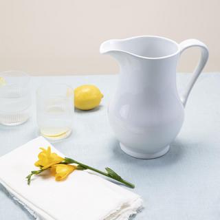 Curved Porcelain Pitcher