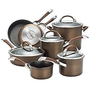 Anolon Advanced Bronze Hard Anodized Nonstick 11-Piece Cookware Set
