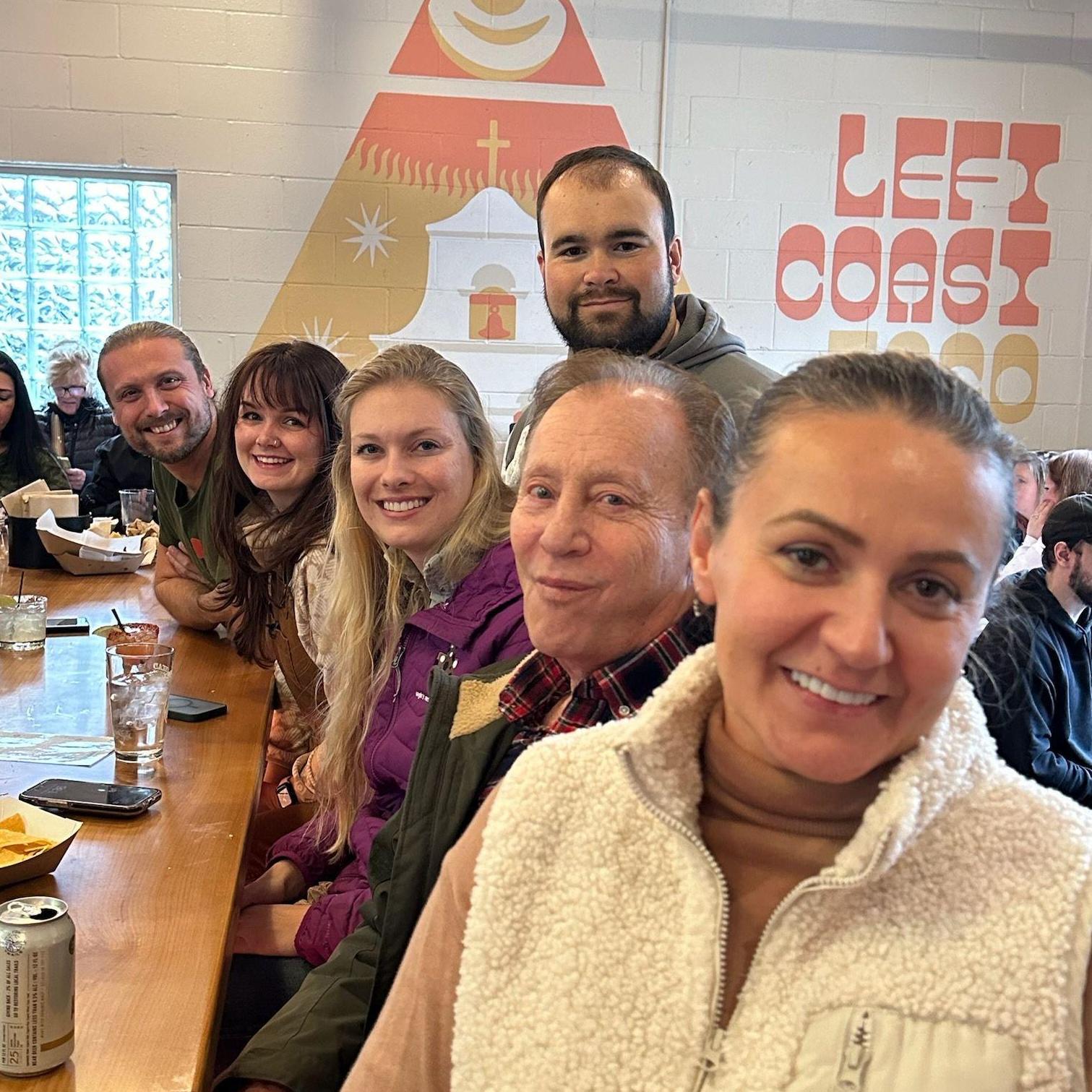 Family time at Left Coast