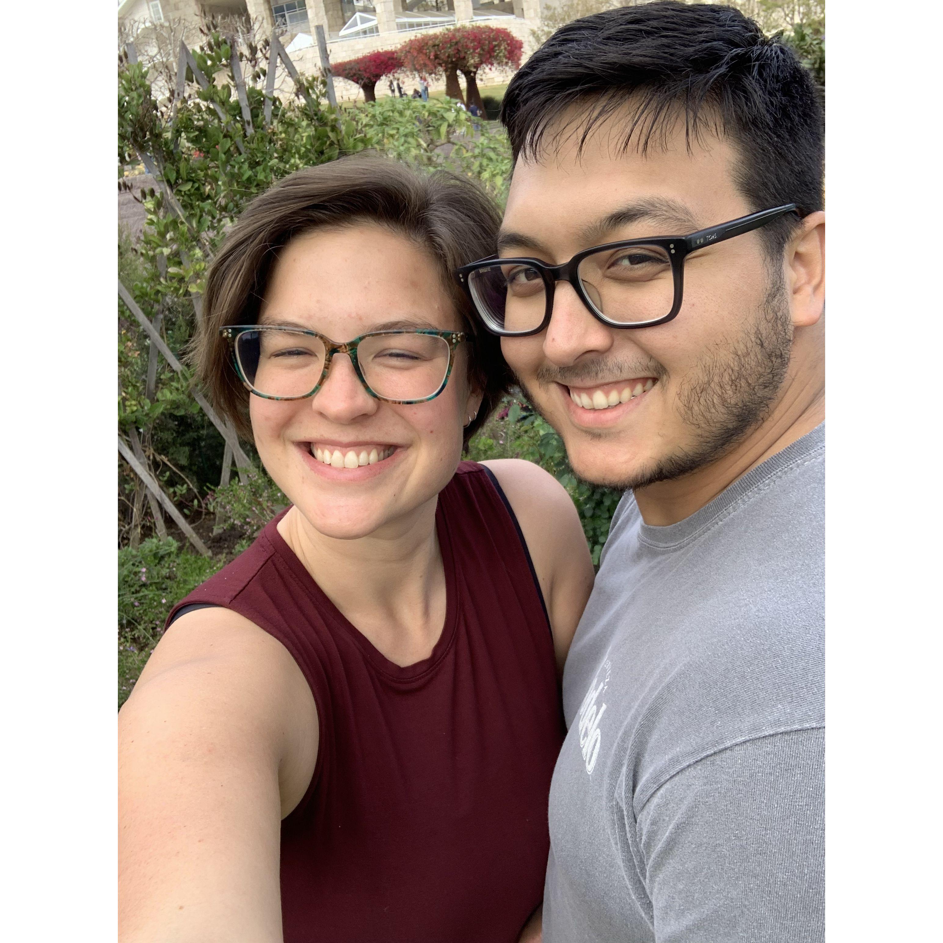 Hannah and Amal at the Getty, 2022.