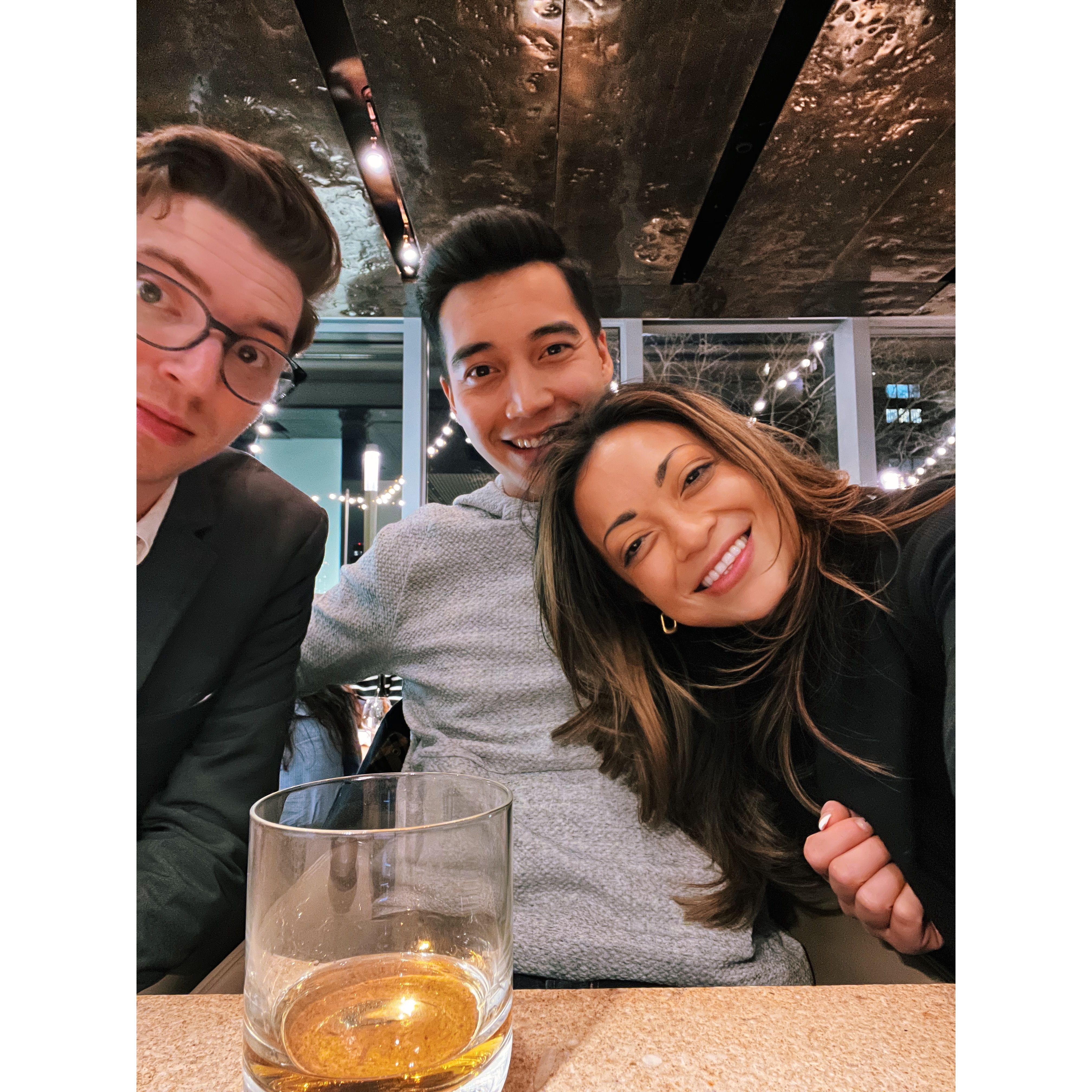 with occasional trips back to NYC to reunite the OG trio from the DCP days.