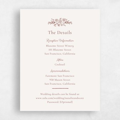 Light Oatmeal, Brown Wedding Enclosure - Harper