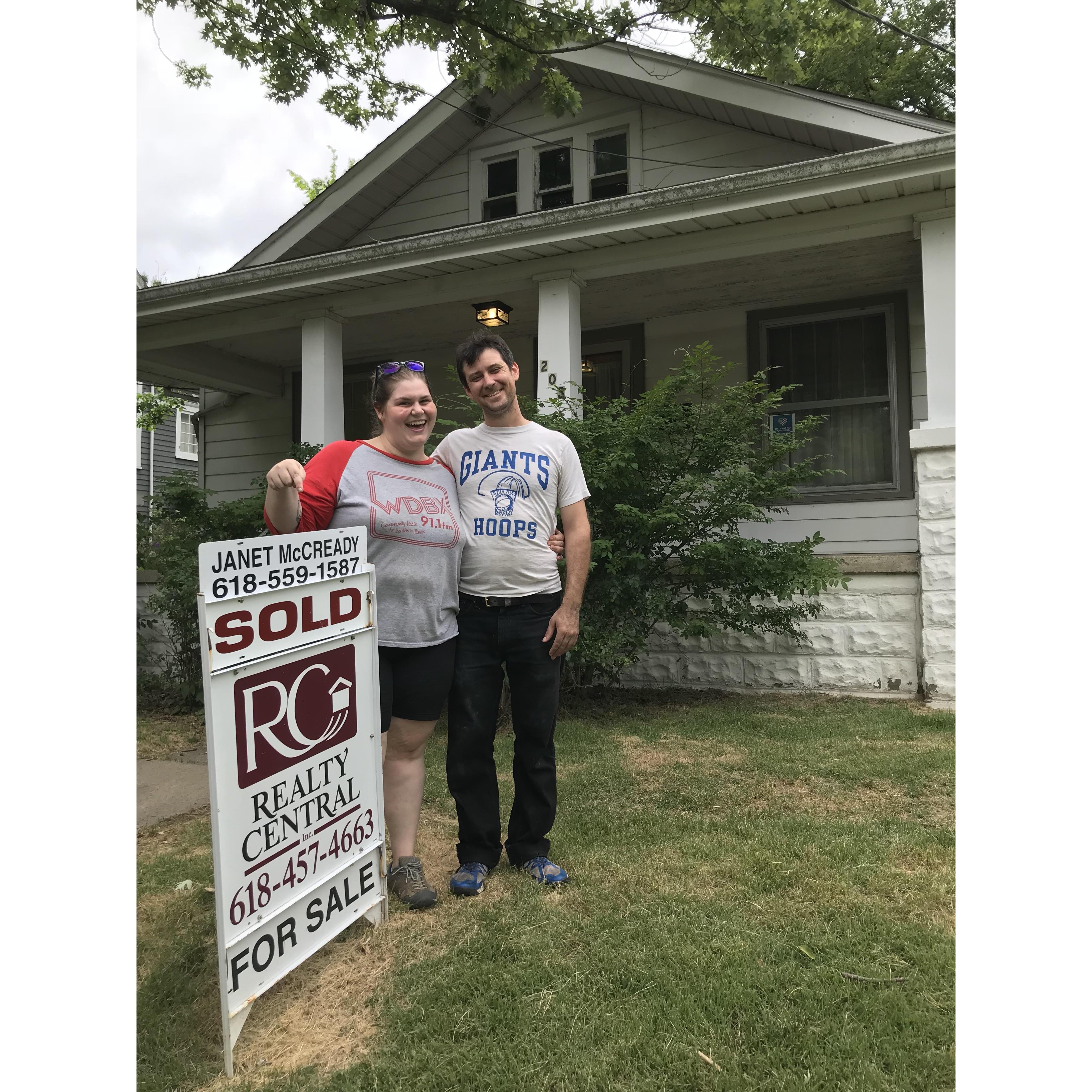 We bought a house together June 23rd, 2018
