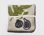 Fig Linen Napkins set of 4
