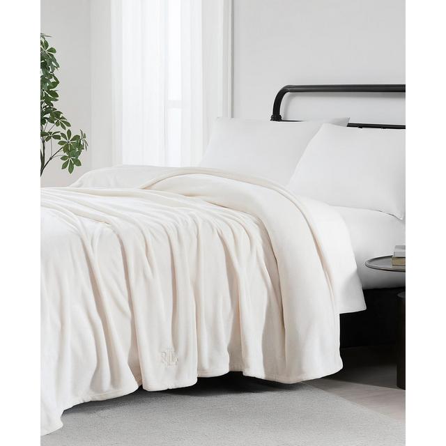 Lauren Ralph Lauren Micromink Plush Blanket, Full/Queen