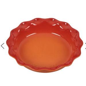 Heritage Fluted Pie Dish, Color Flame