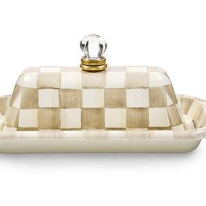 Mocha Check Butter Box