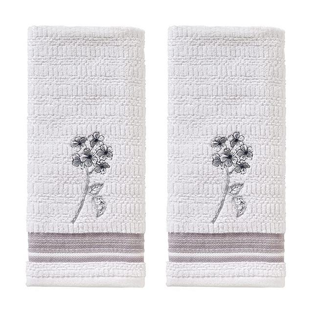 SKL Home Farmhouse Bee Hand Towel Set, White 16x25