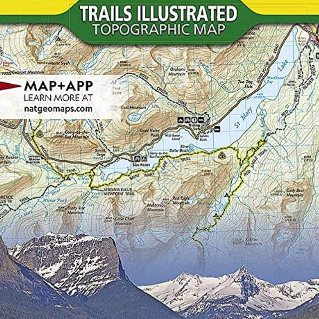 Glacier and Waterton Lakes National Parks (National Geographic Trails Illustrated Map, 215)