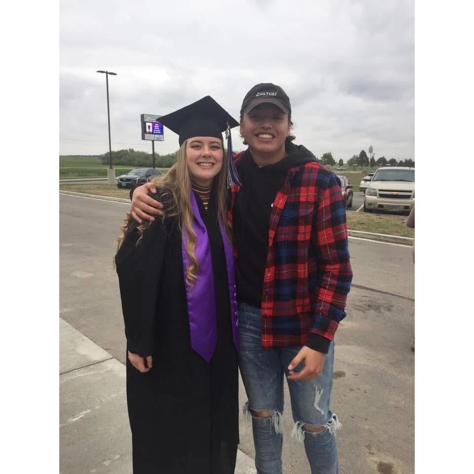 Wyatt at Lexi's graduation