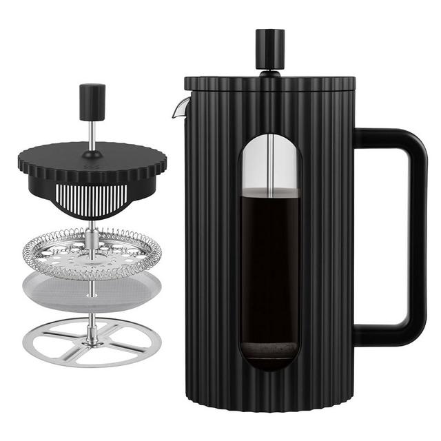 wedrink French Press Coffee Maker 34OZ, Heat Resistant Borosilicate Glass Carafe/Tea Maker Coffee Press Frother Brewer (1000ml)