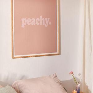 Honeymoon Hotel Peachy Art Print