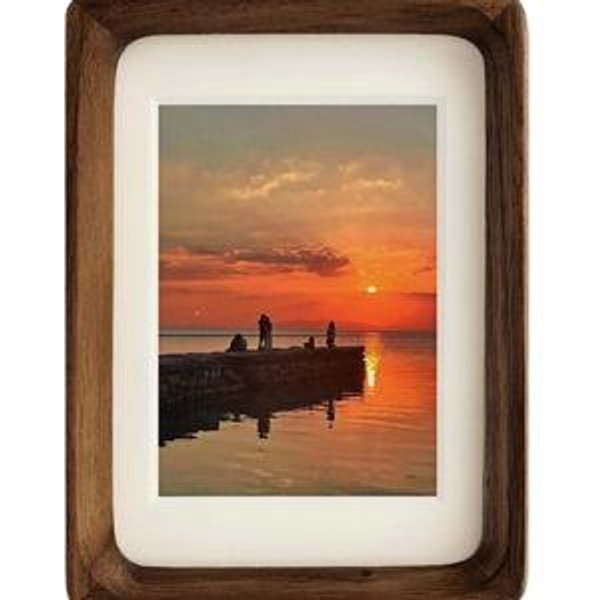 4 x 6 Picture Frame Wood, Natural Solid Walnut
