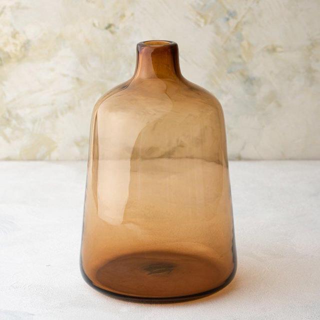 Light Amber Glass Vase