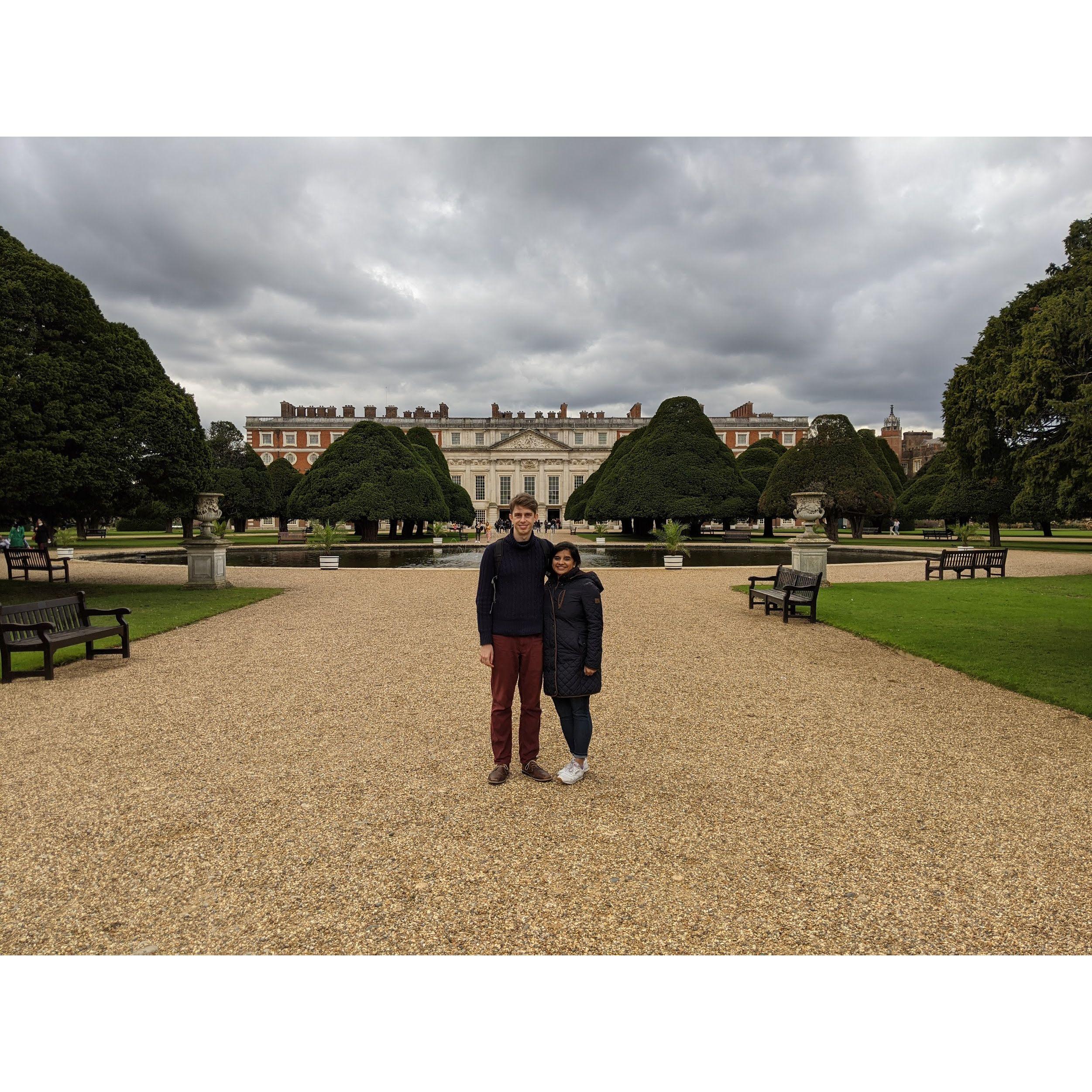 Hampton Court Palace outside London