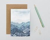 Mountain Card / Adventure Card / Blank...