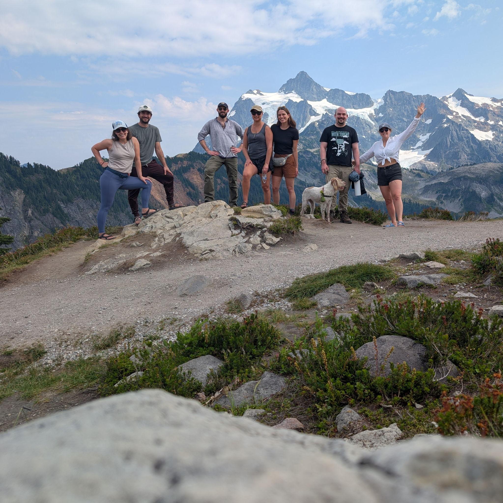 Artist's Point hike with Laura, Connor, Chaia, Jodi, and Joe