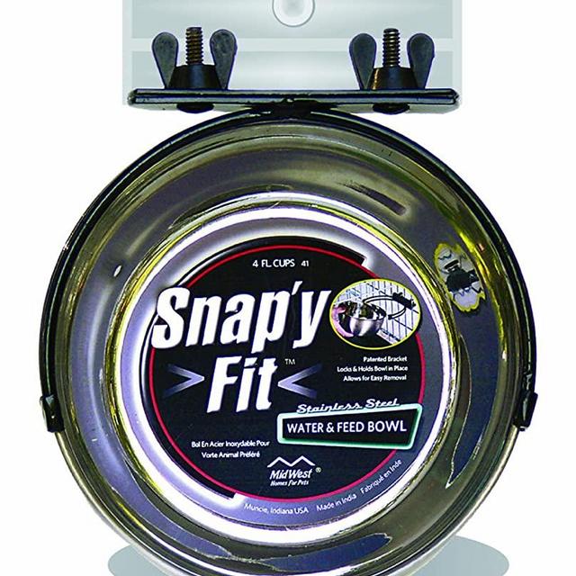MidWest Homes for Pets Snap'y Fit Stainless Steel Food Bowl/Pet Bowl