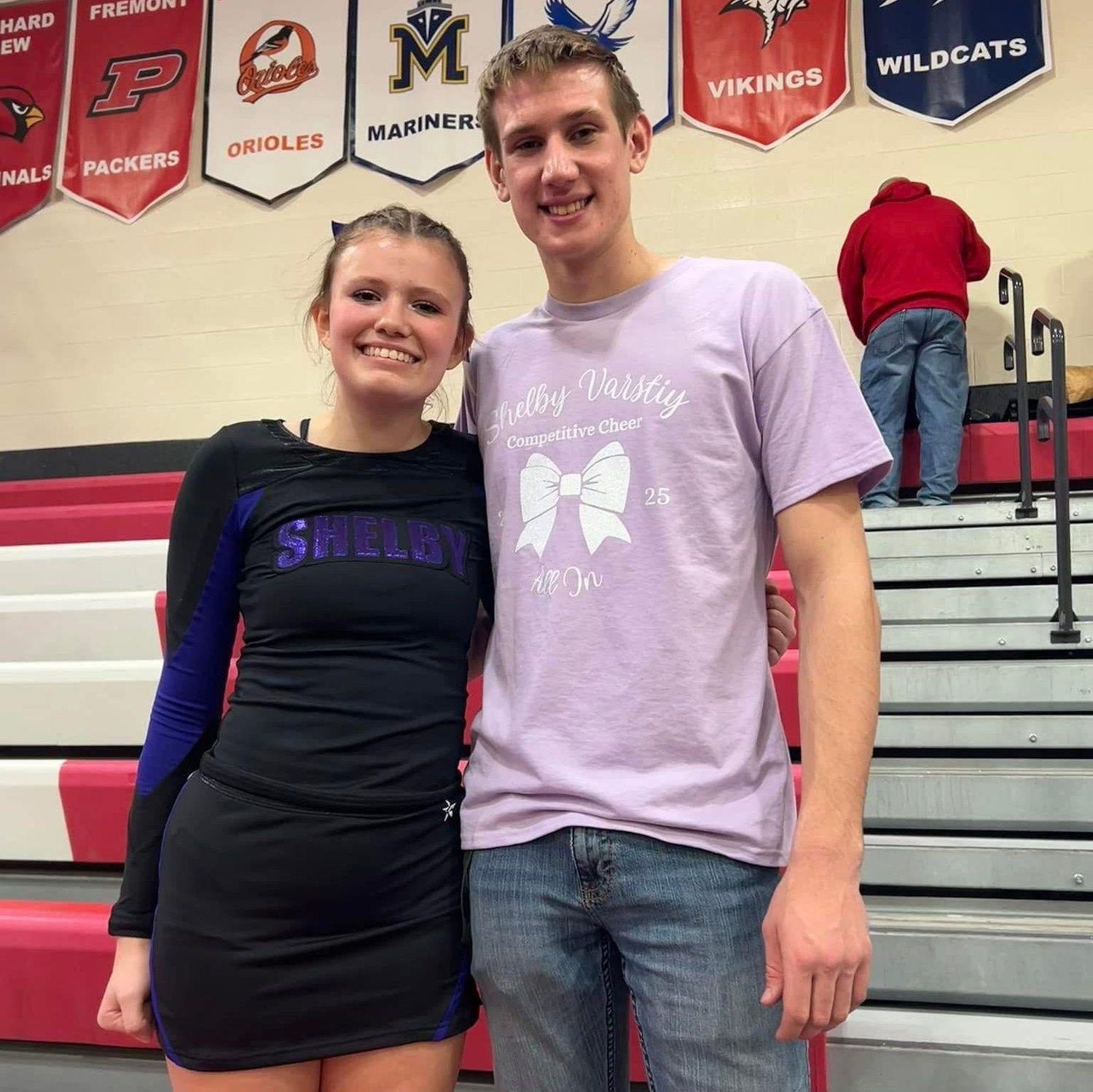 Cheer competition at his school