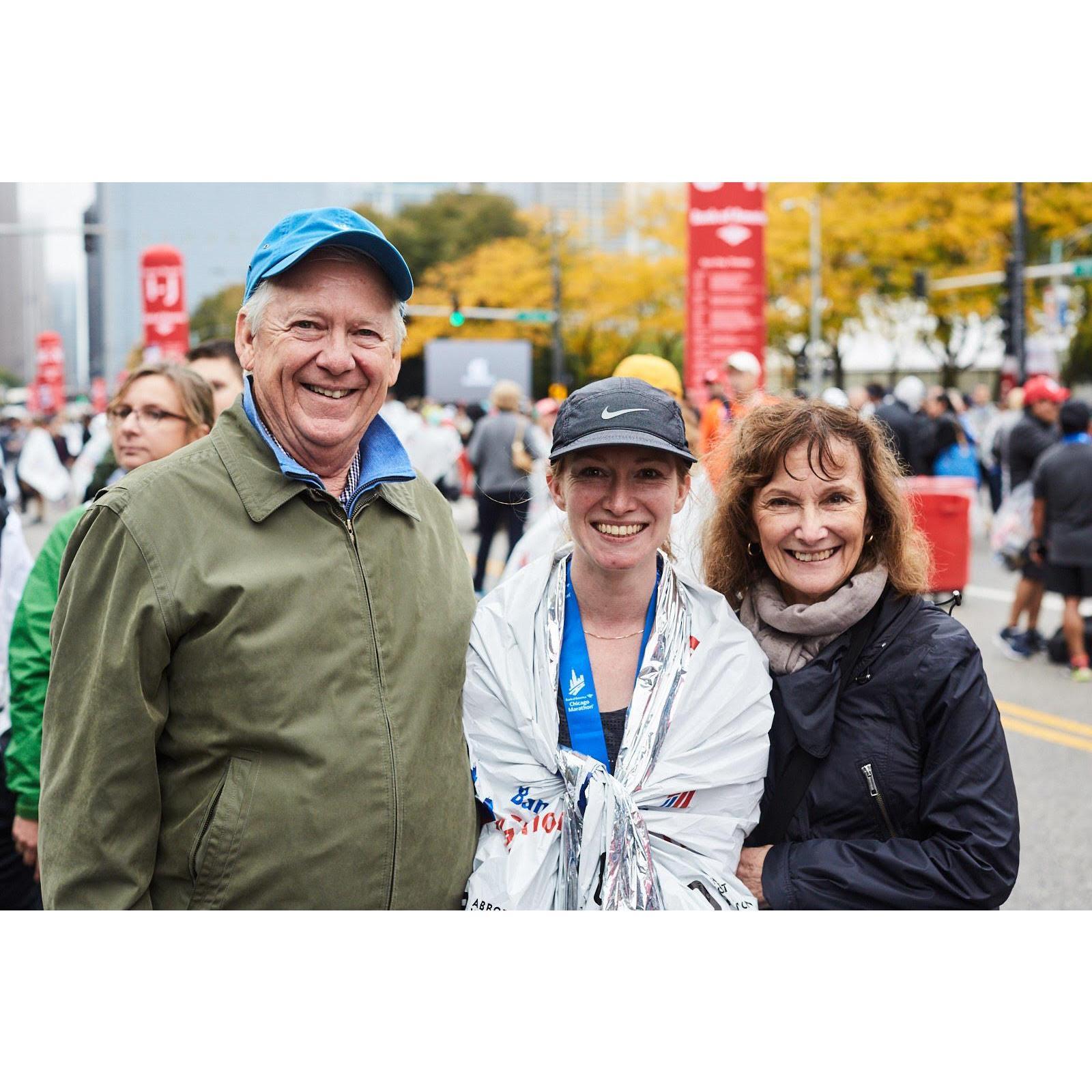 Henry is always being wonderful following Michele's crazy marathon adventures. We're sad we don't have any photos together because Henry was busy taking all the photos. Chicago 2018.