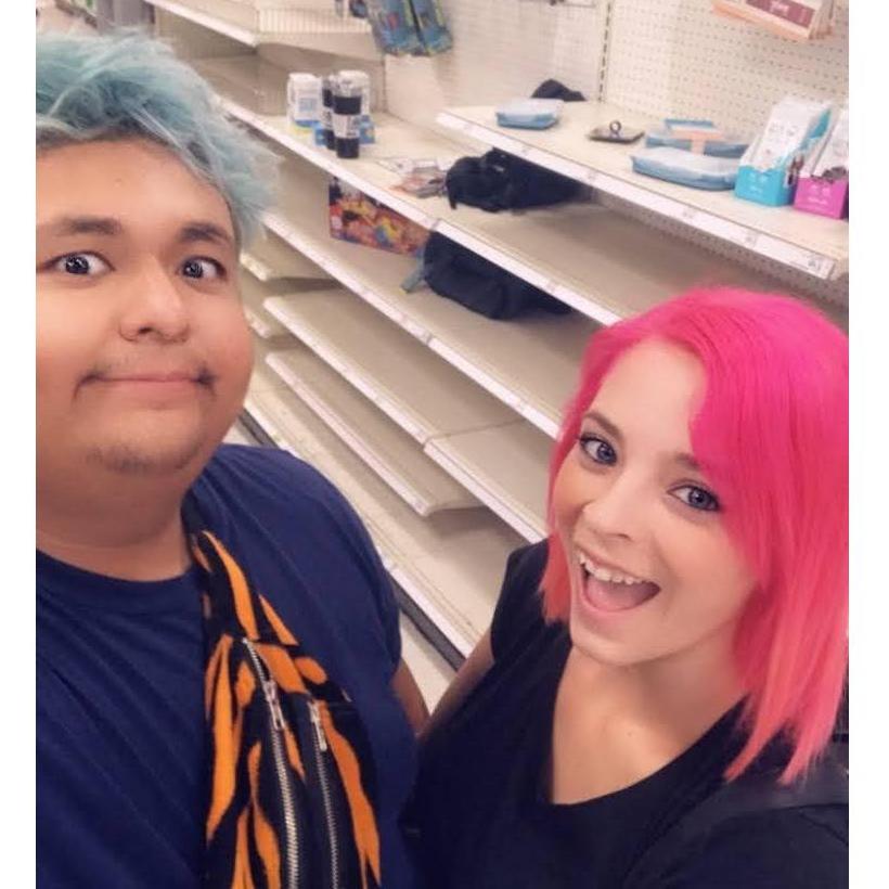 Cotton Candy twins during quarantine boredom
