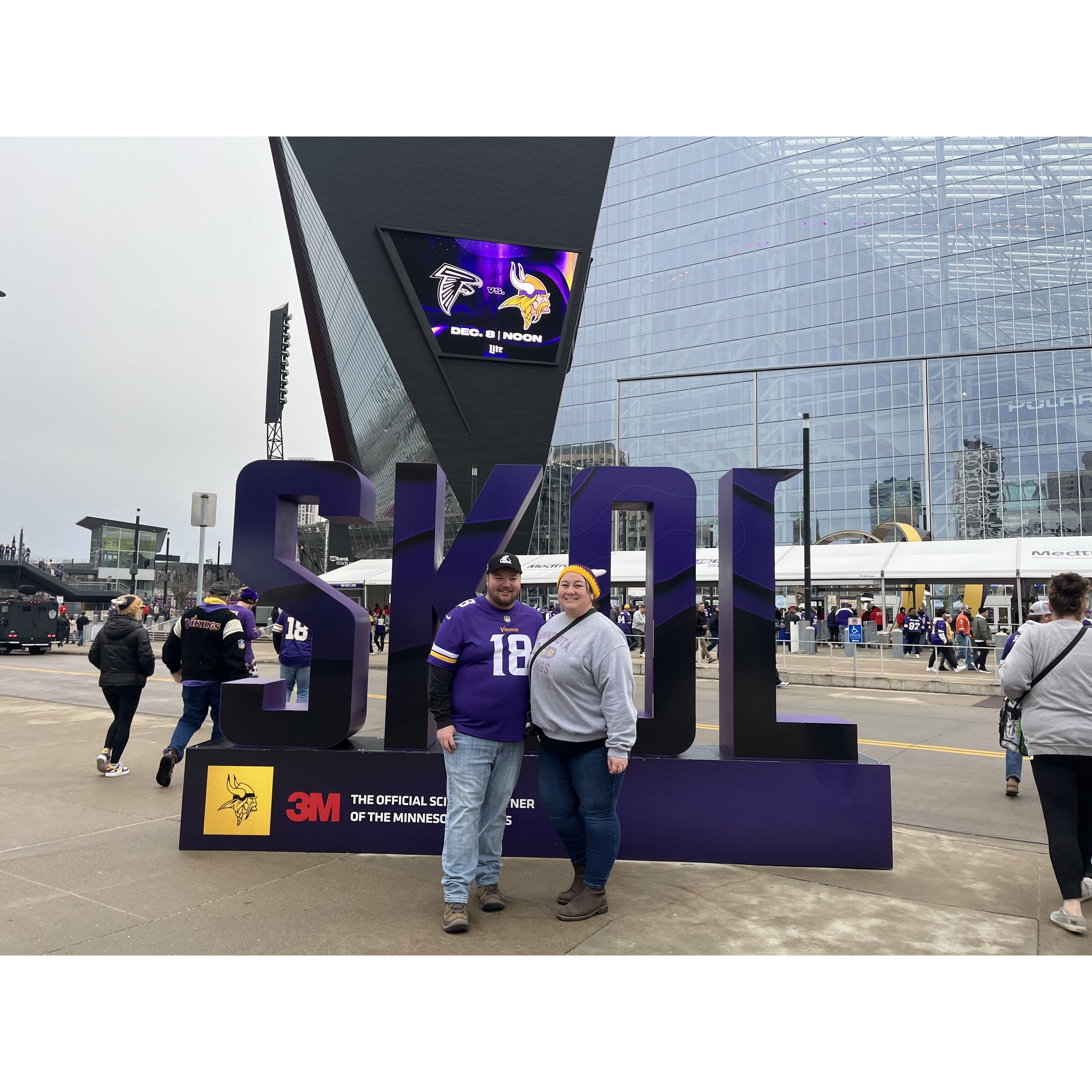 Our first Vikings game