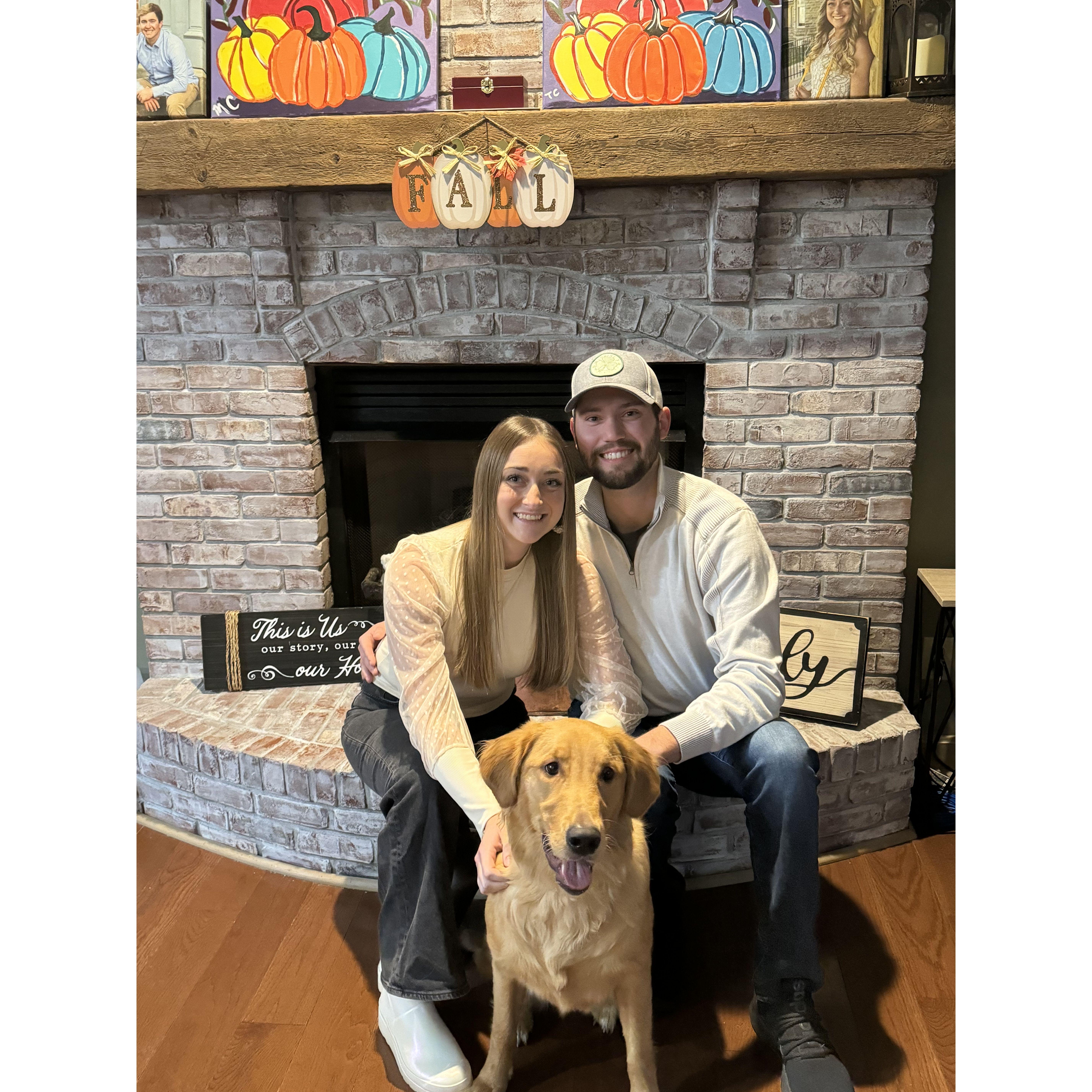 Our third Thanksgiving together and first with Honey