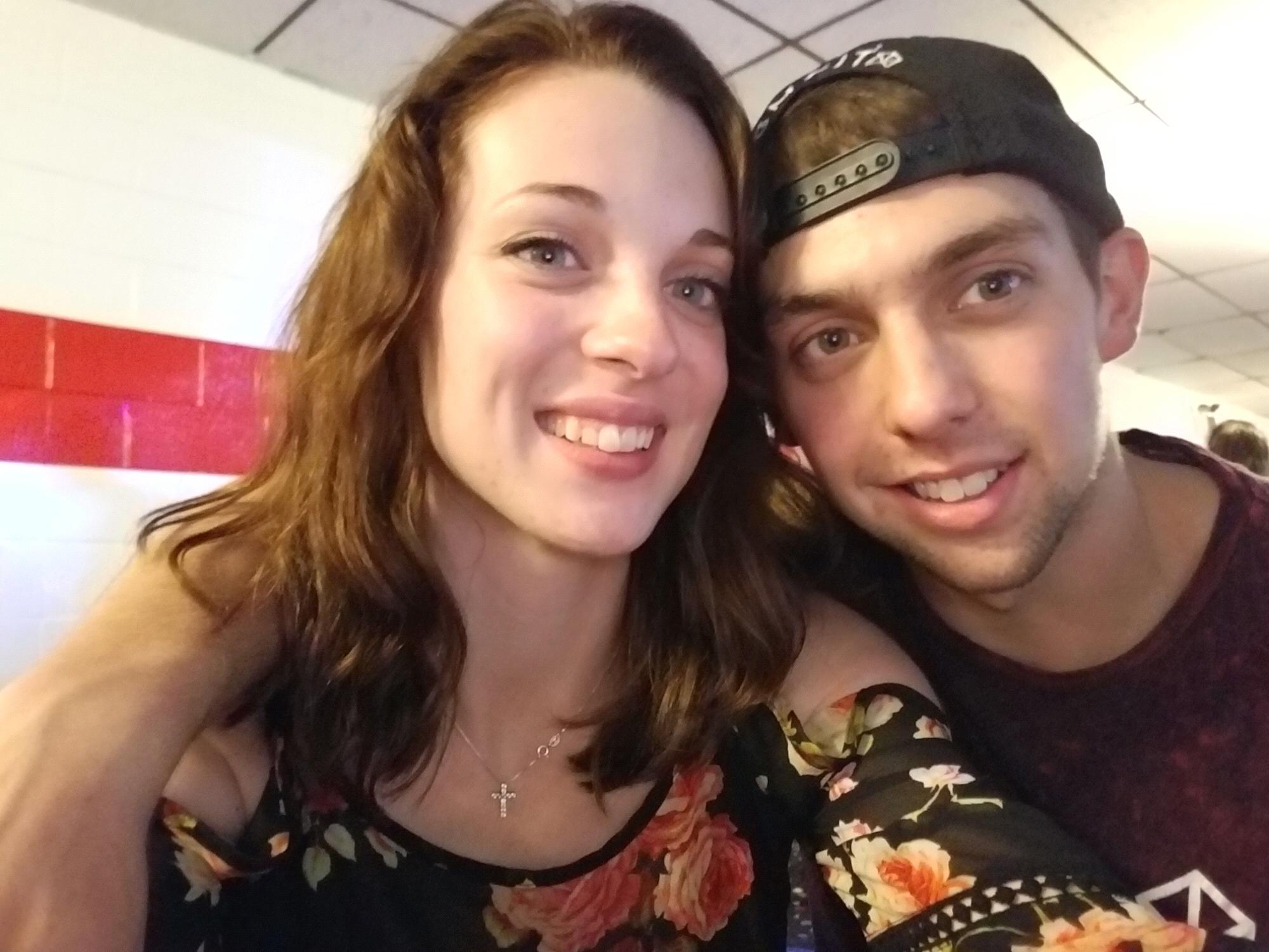 Our very first photo together ♥️ we went roller skating!